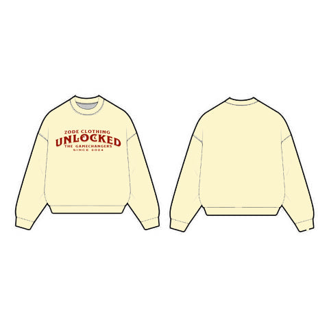 Unlocked Cream SweatShirt